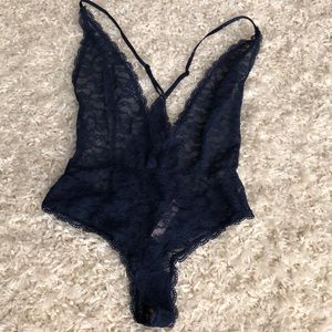 Victorias Secret Navy Teddy lingerie